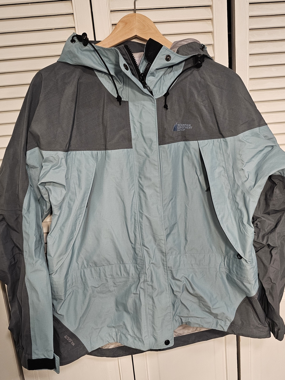 MEC Women's Light Blue and Gray Gortex Jacket